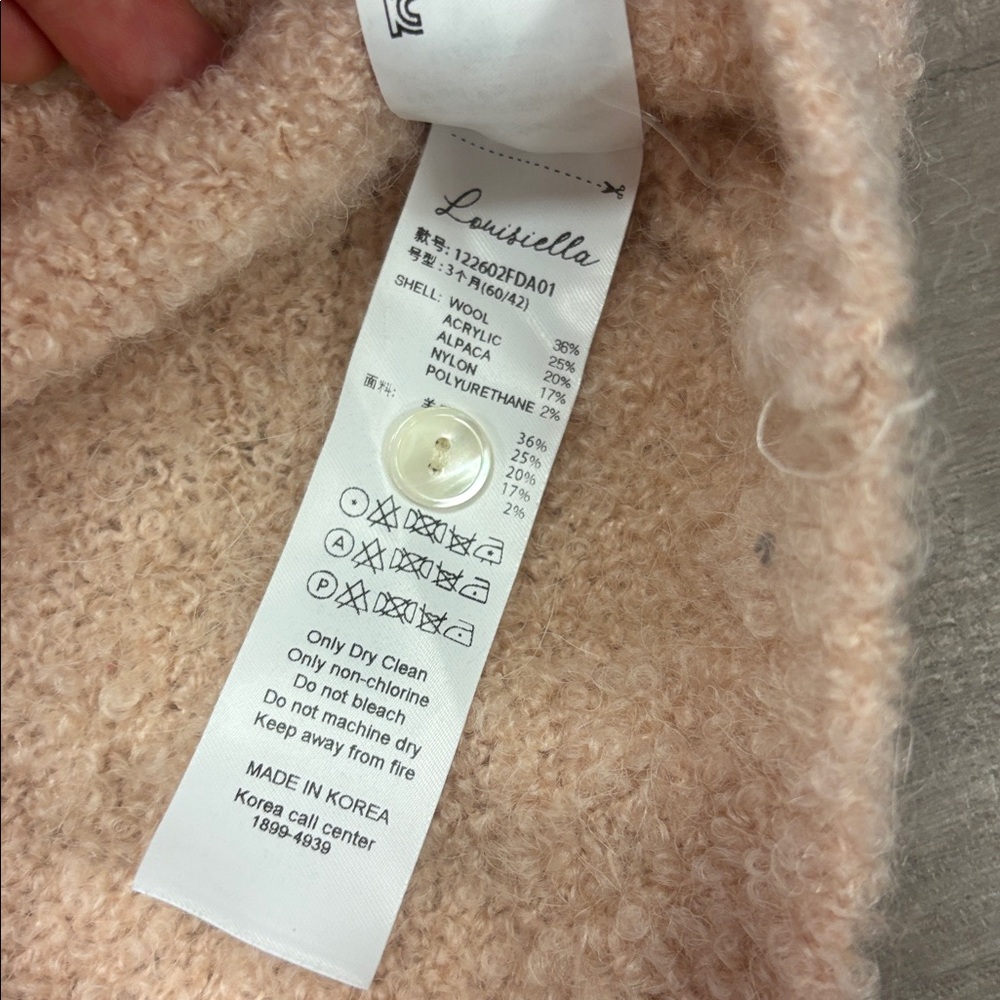 Louisiella wool blend cardigan sweater baby 3M - Picture 5 of 7